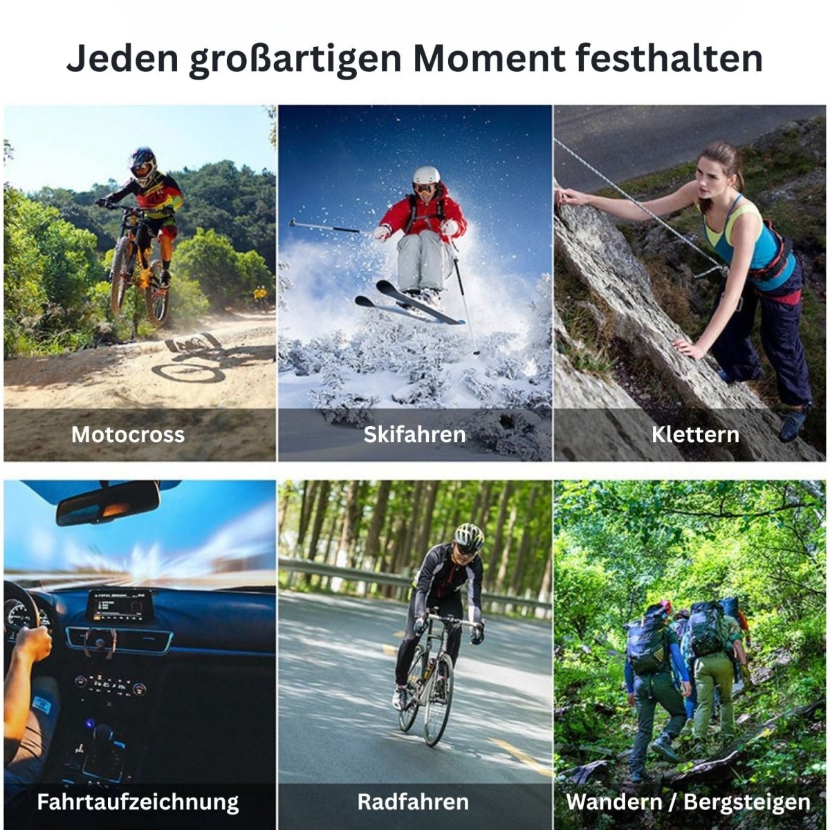 Elebest 4K Action Cam mit 4K Ultra-HD-Auflösung