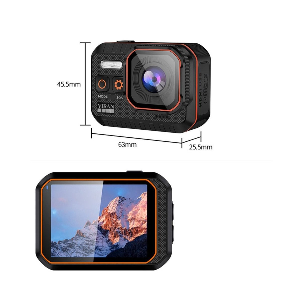 Elebest 4K Action Cam fürs Fahrrad und sportliche Aktivitäten