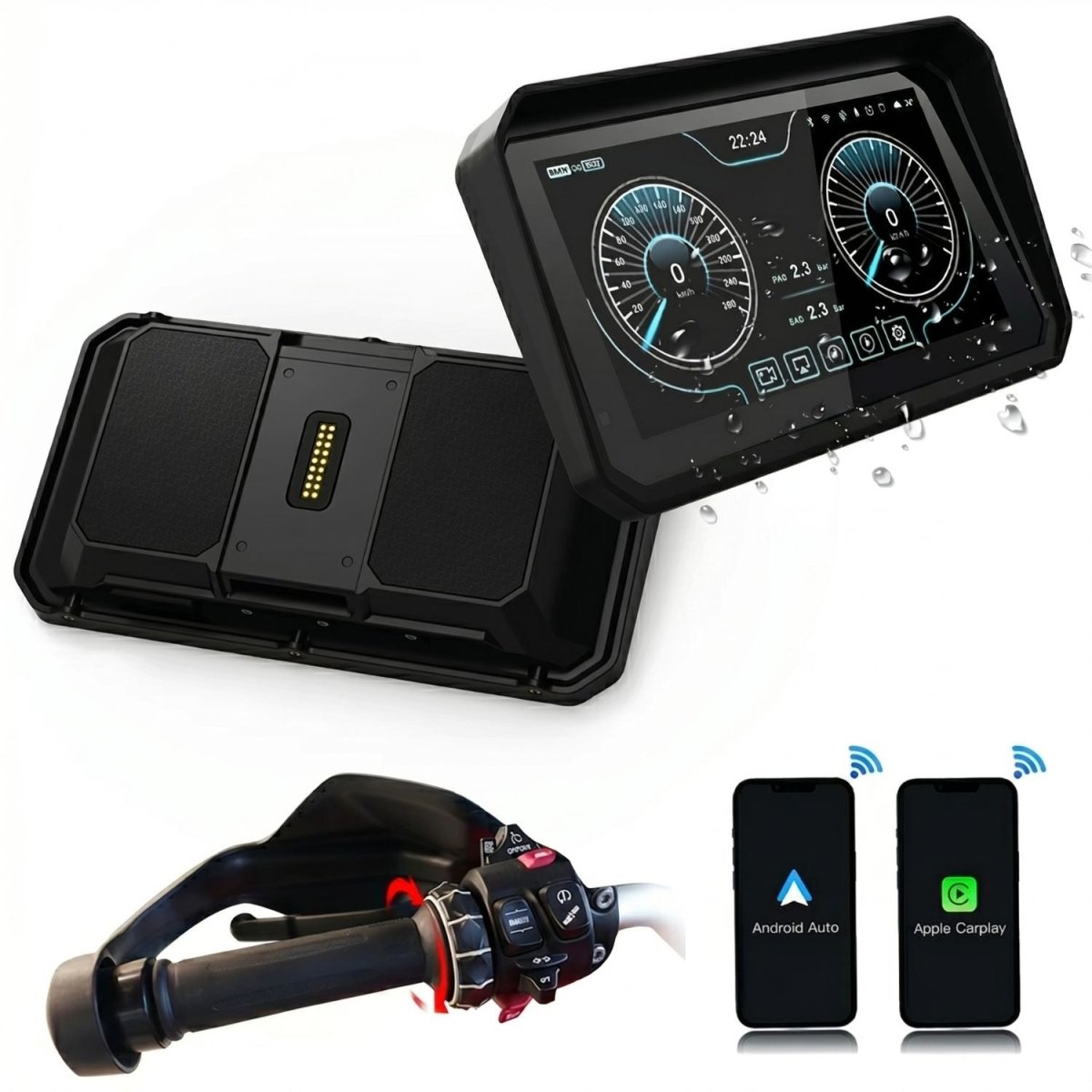 Elebest C7 GS BMW Display mit Wonder Wheel Bedienung über das Drehrad