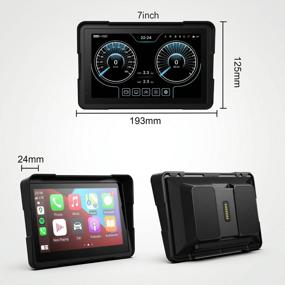 Elebest C7 GS 7 Zoll Touchscreen mit Android Auto für BMW Motorräder