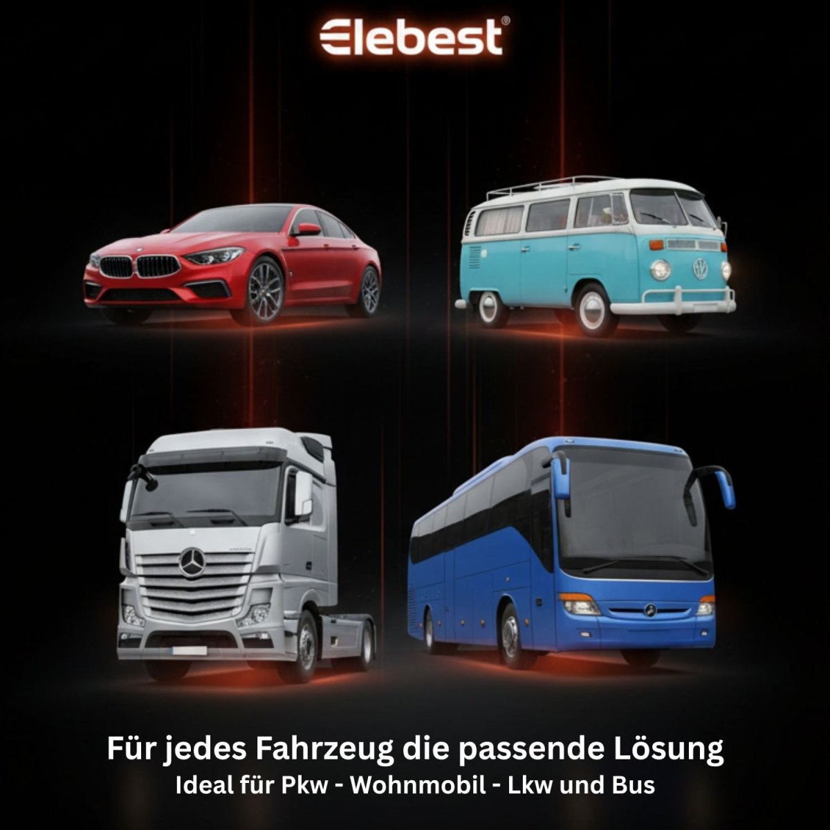 Elebest City 70AT 7 Zoll Touchscreen mit großer Kartenansicht