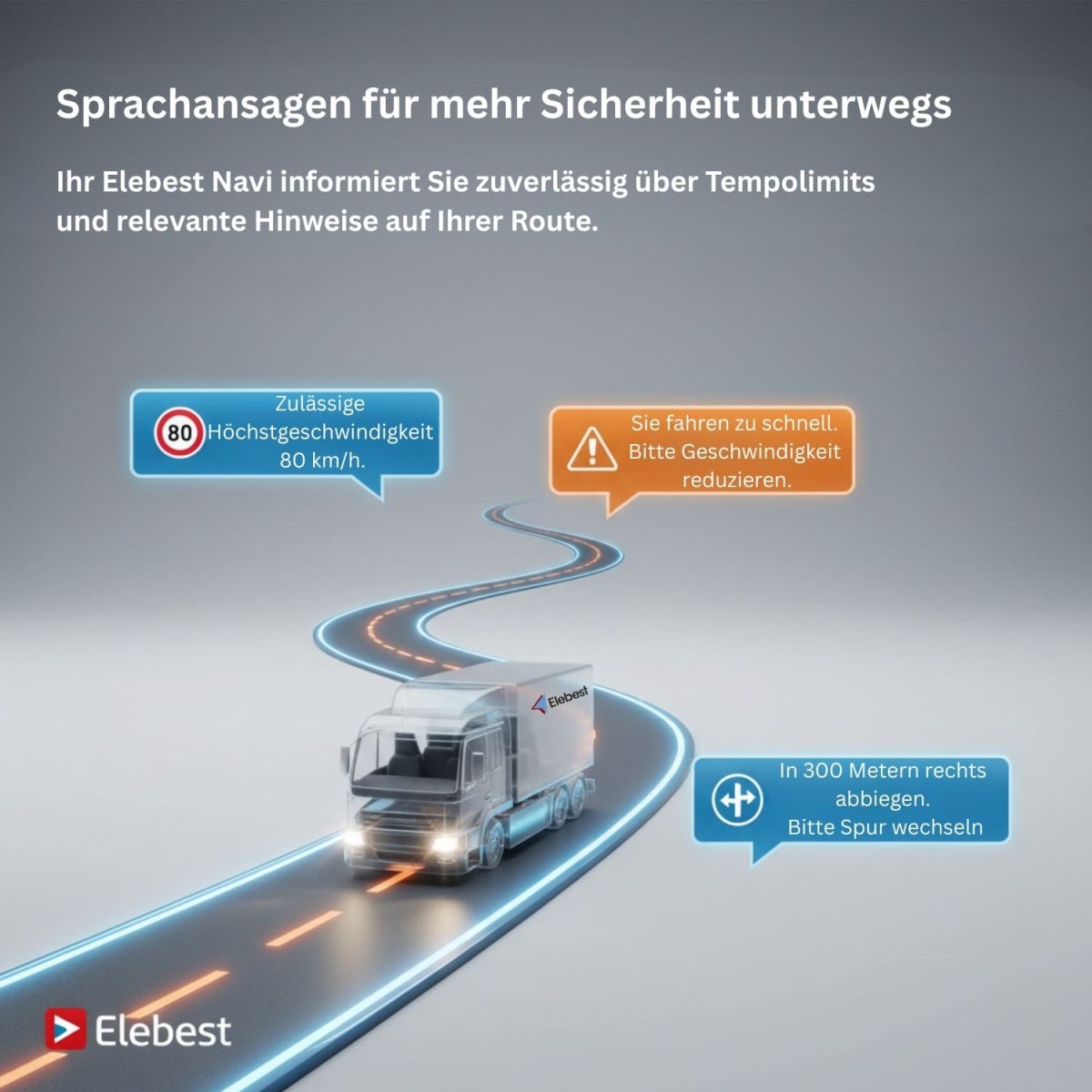 Elebest 9 Zoll Navi mit lebenslangen Karten-Updates für Europa