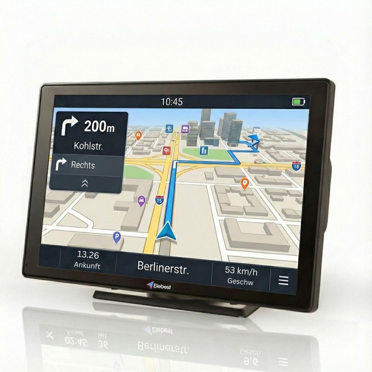 Elebest 9 Zoll Navi für Auto, Wohnmobil und Lkw mit Bluetooth