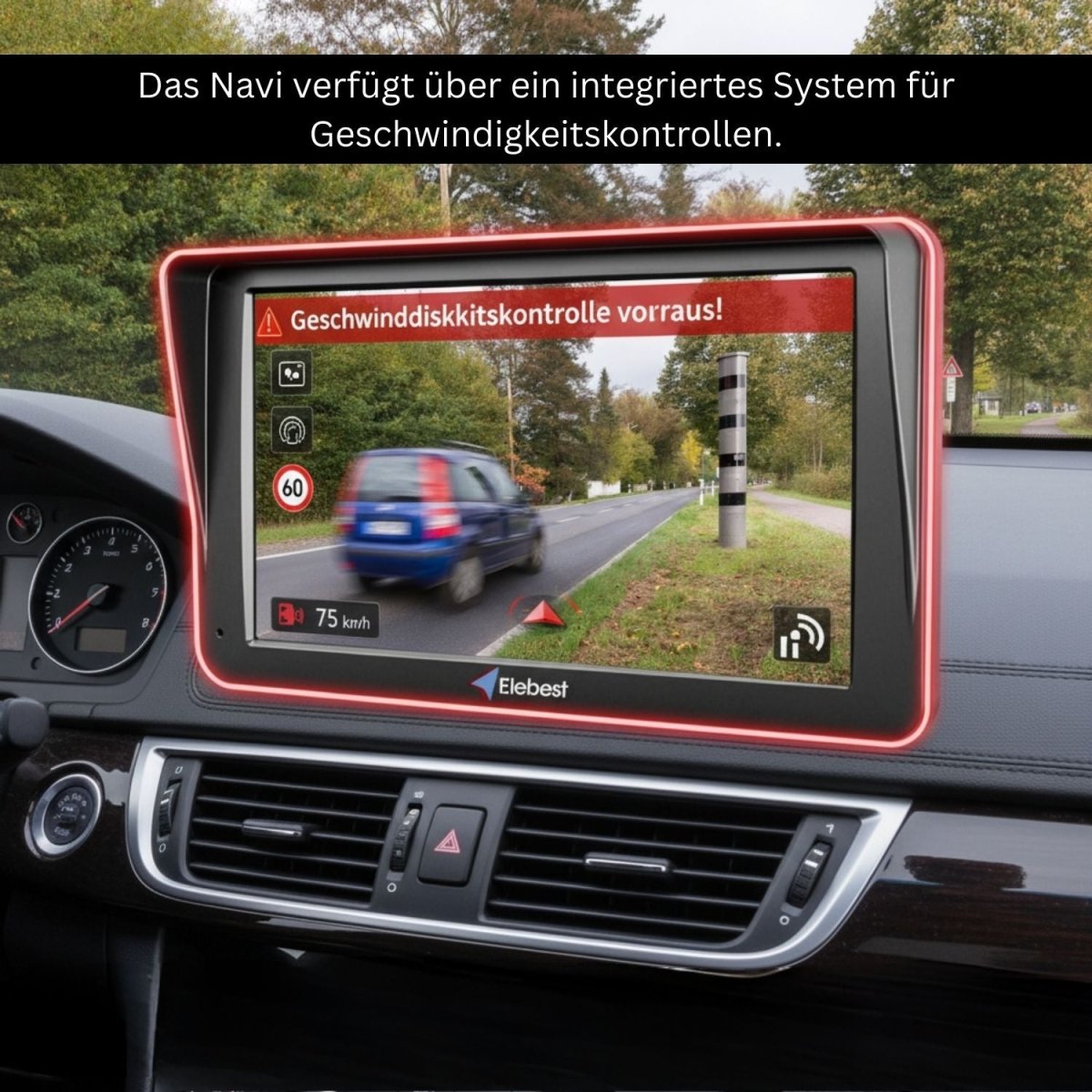 Elebest 9 Zoll Navigationsgerät für Auto, Wohnmobil und Lkw