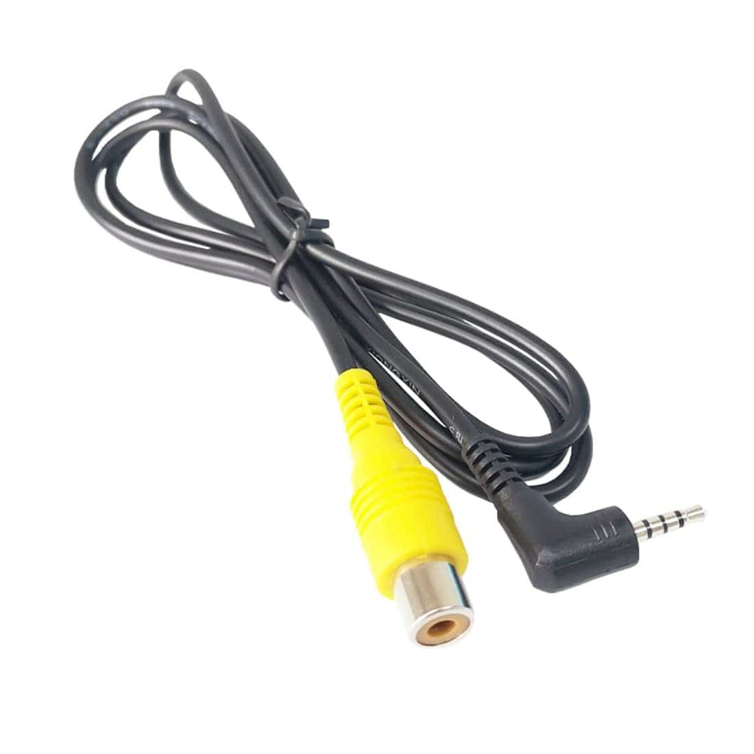 Elebest Adapterkabel 2,5 mm Klinke auf Cinch für Rückfahrkamera
