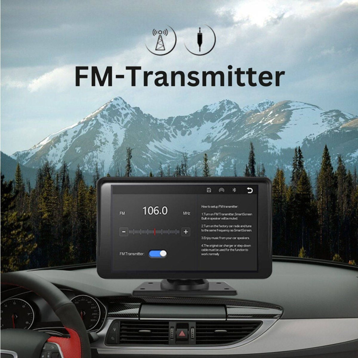 Elebest CarPlay 1070 7 Zoll mit Apple CarPlay und Android Auto