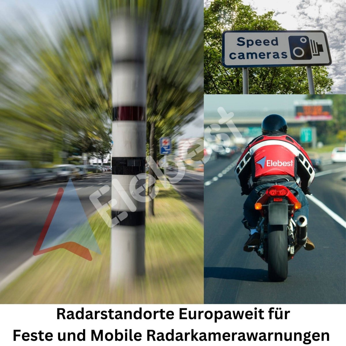 Elebest Rider W5 GPS Navi für Motorradfahrer mit Offline-Karten
