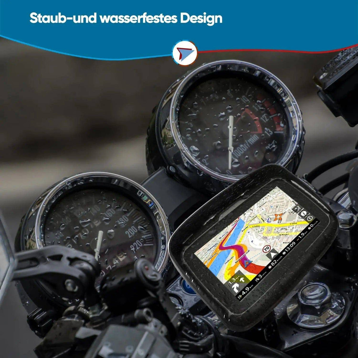 Elebest Rider W5 Motorrad Navigationsgerät mit Bluetooth für Headset