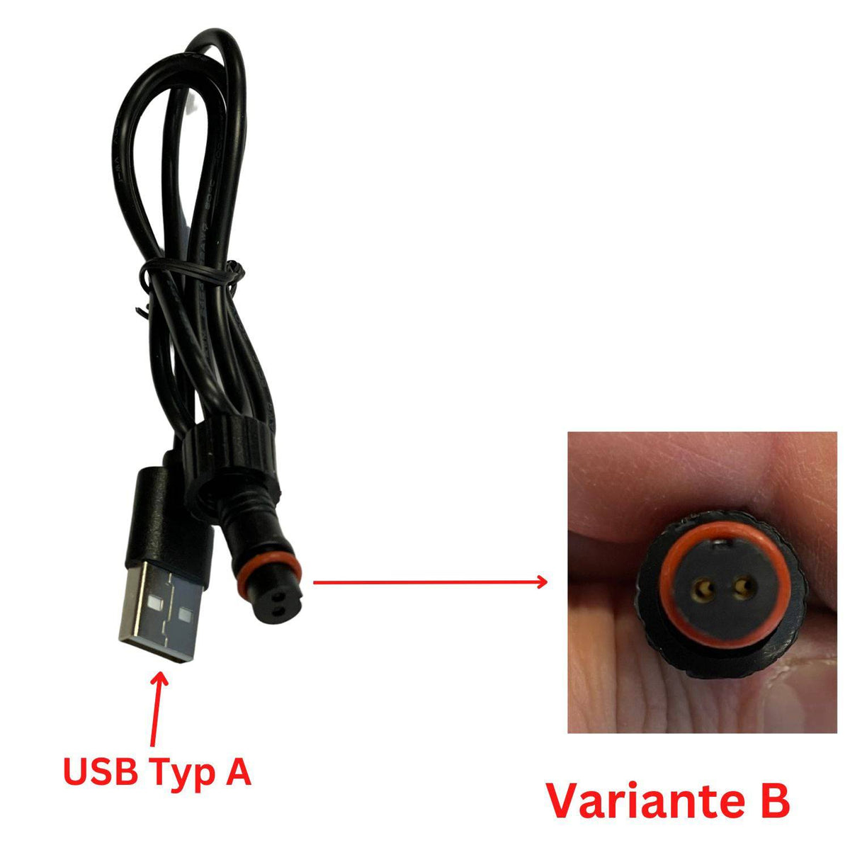 Elebest USB-Ladekabel fürs Motorrad-Navi mit Bordsteckdosen-Stecker