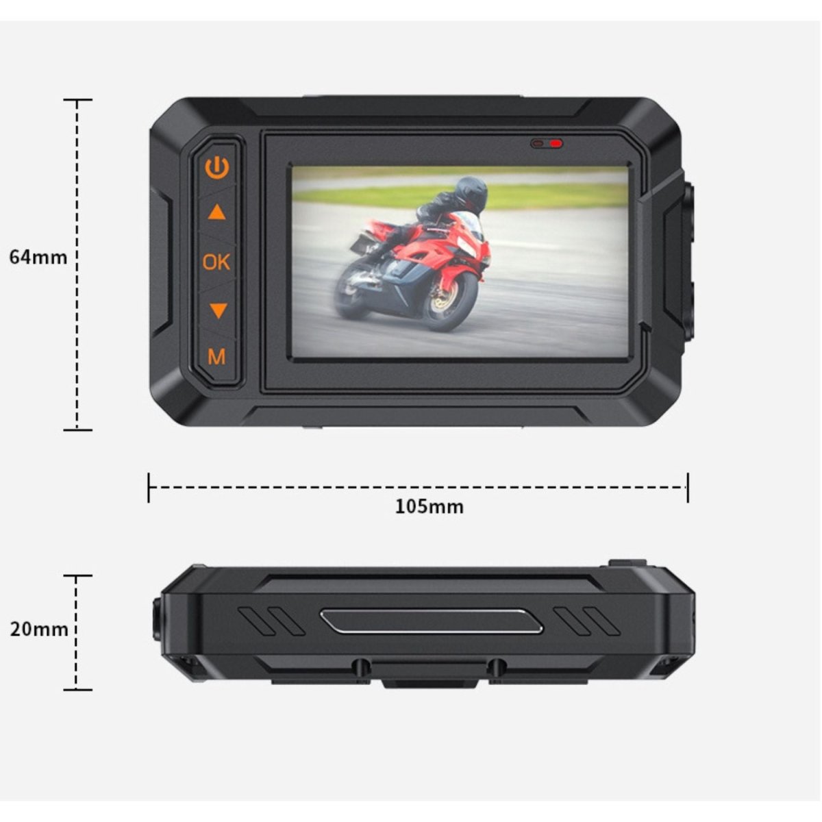 Elebest M10 Pro Motorrad-Dashcam wetterfest für jede Fahrt