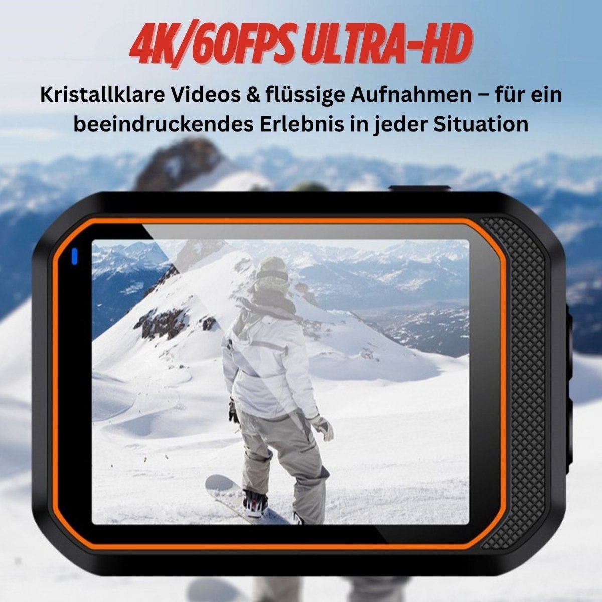 Elebest 4K Action Cam wasserdicht bis 10 m Tiefe