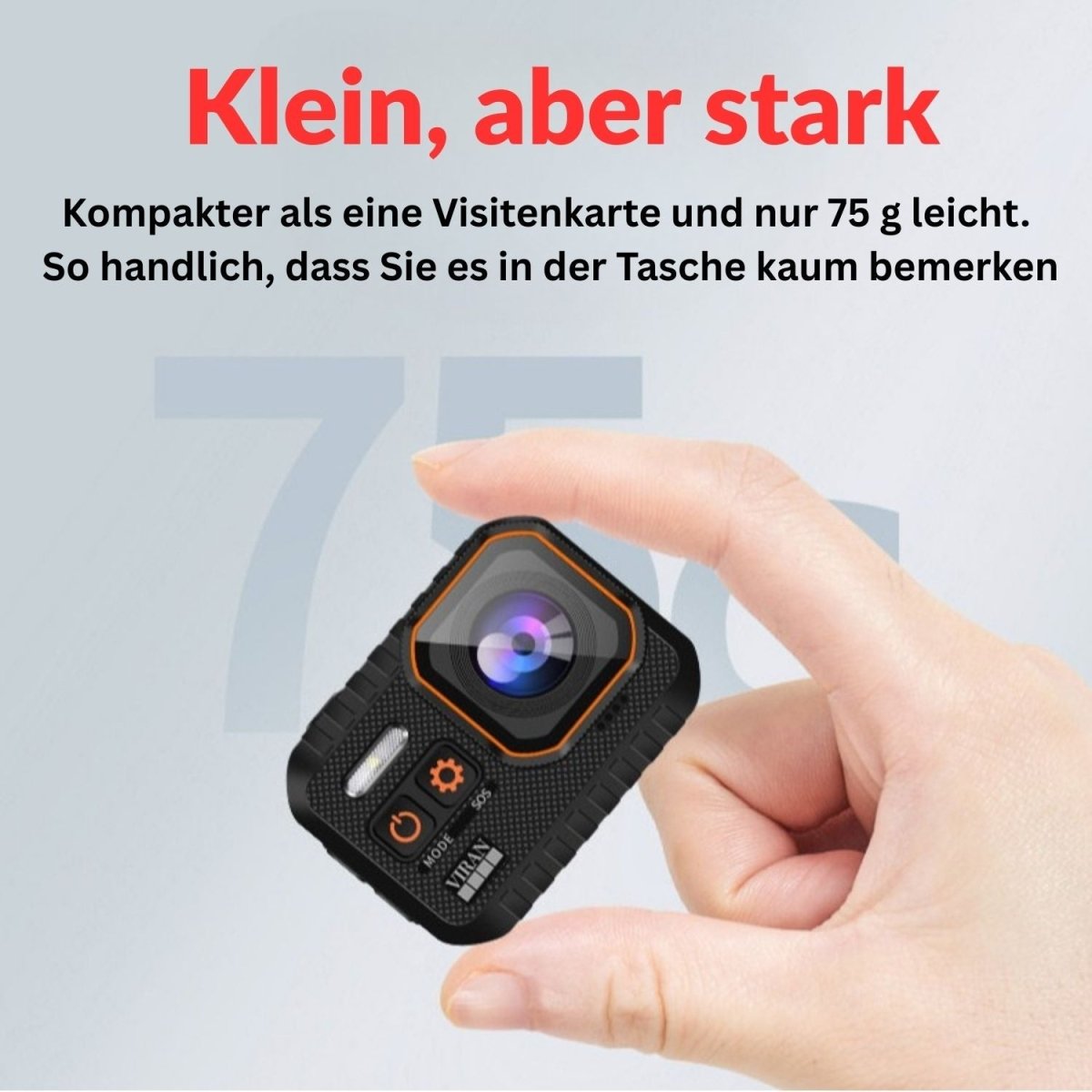 Elebest 4K Action Cam mit WiFi zur Übertragung aufs Smartphone