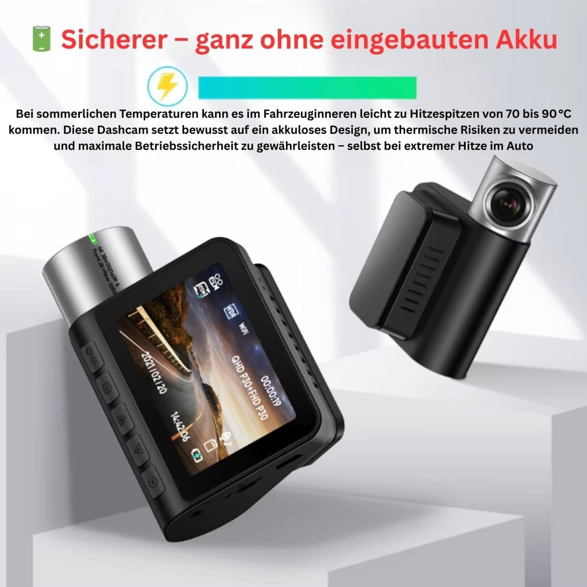 Elebest 4K Dual-Dashcam in Ultra-HD-Auflösung fürs Auto