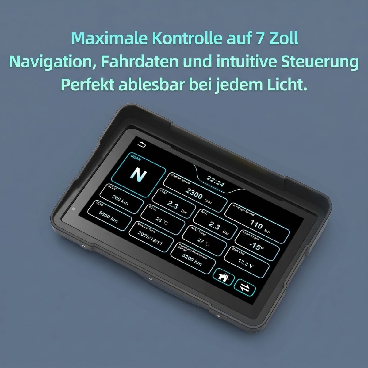 Elebest C7 GS BMW Navi am Lenker mit Google Maps und Waze