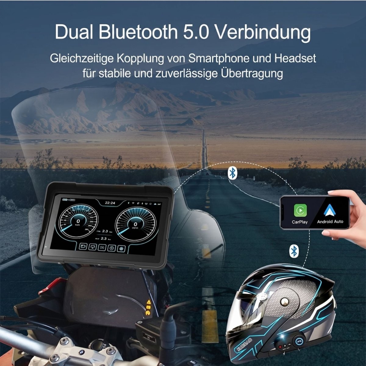 Elebest C7 GS sonnenlesbares 7 Zoll Display für BMW GS Modelle