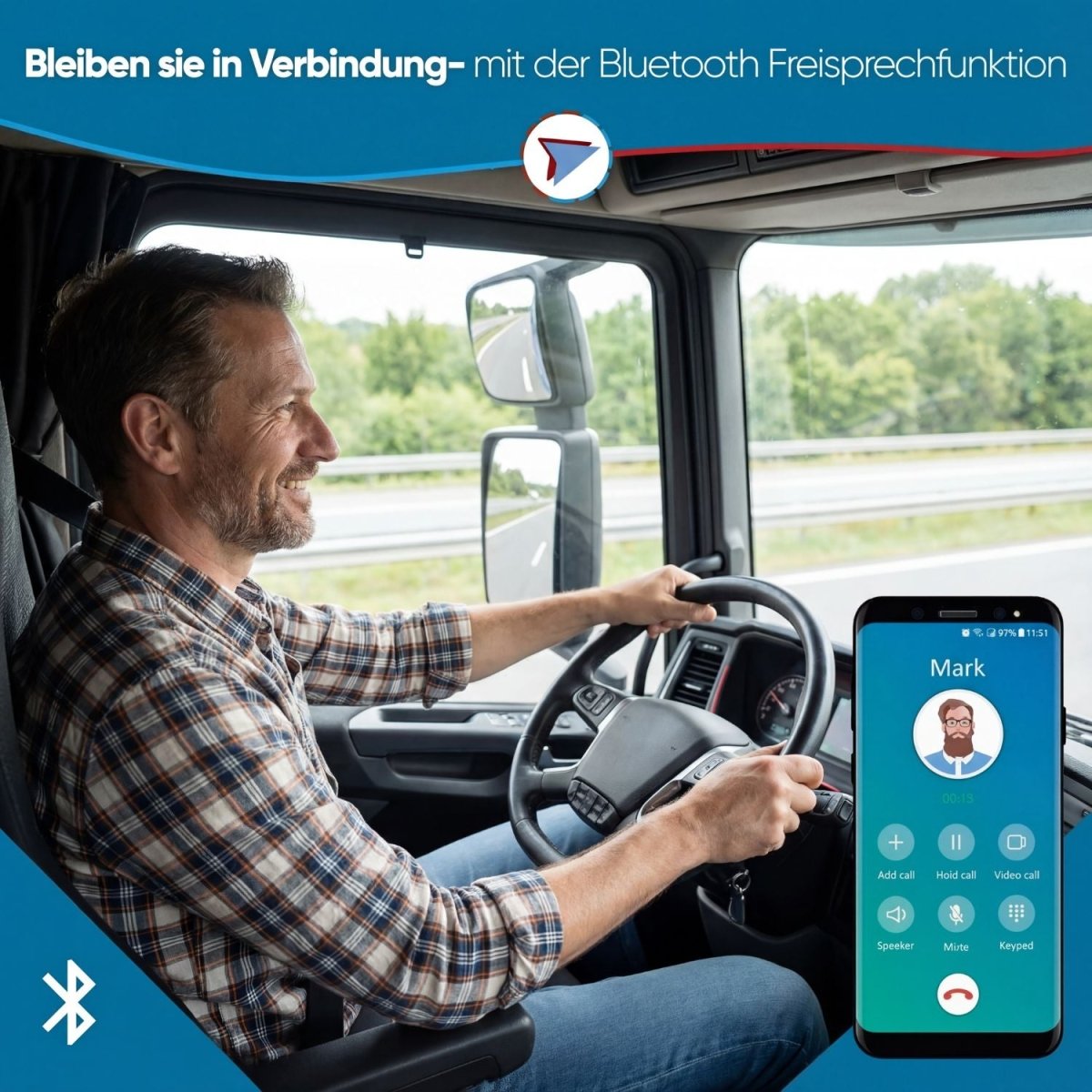 Elebest 9 Zoll Navi mit Maßeingabe für größere Fahrzeuge