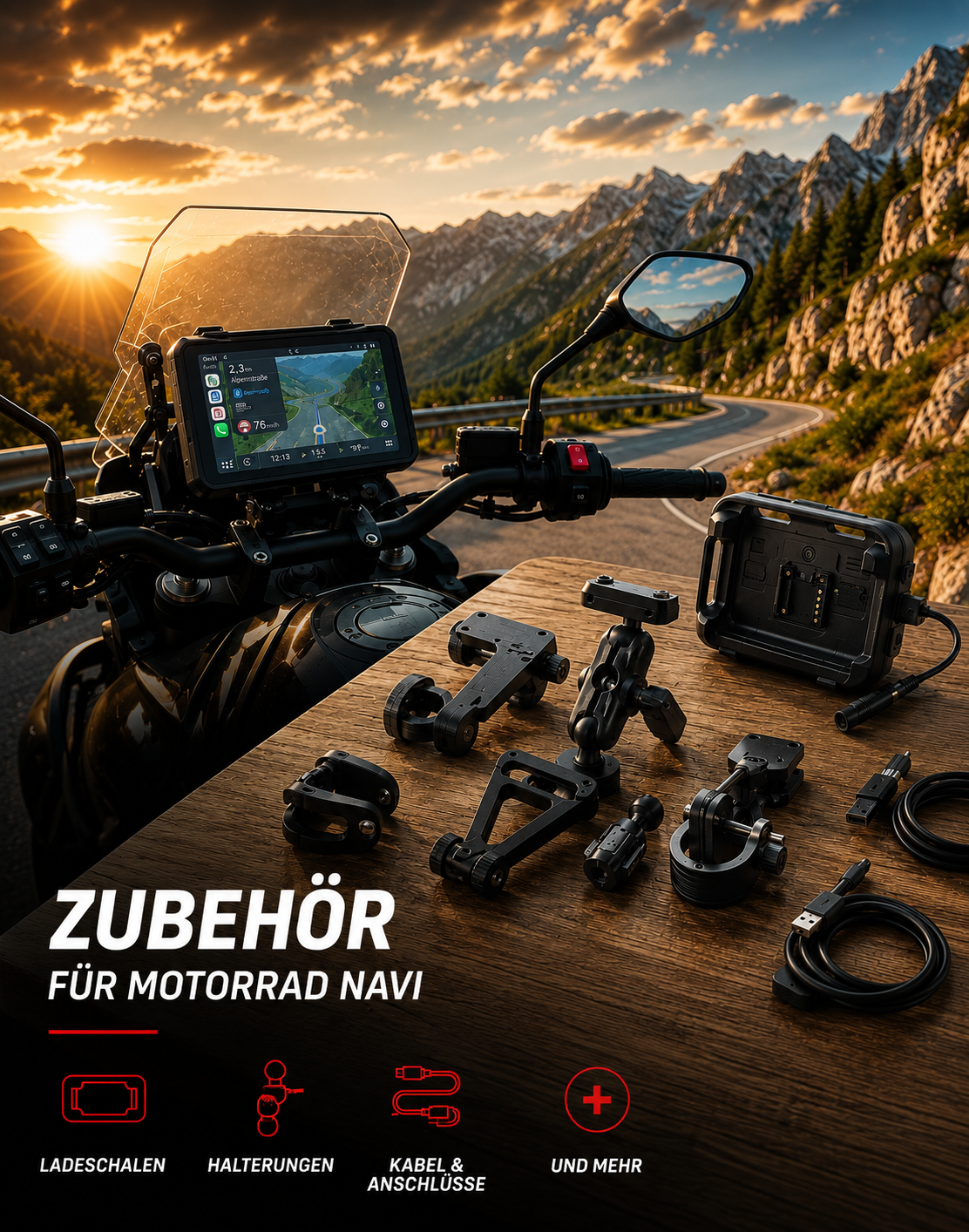 Elebest Zubehörartikel für Navigationsgeräte Motorrad