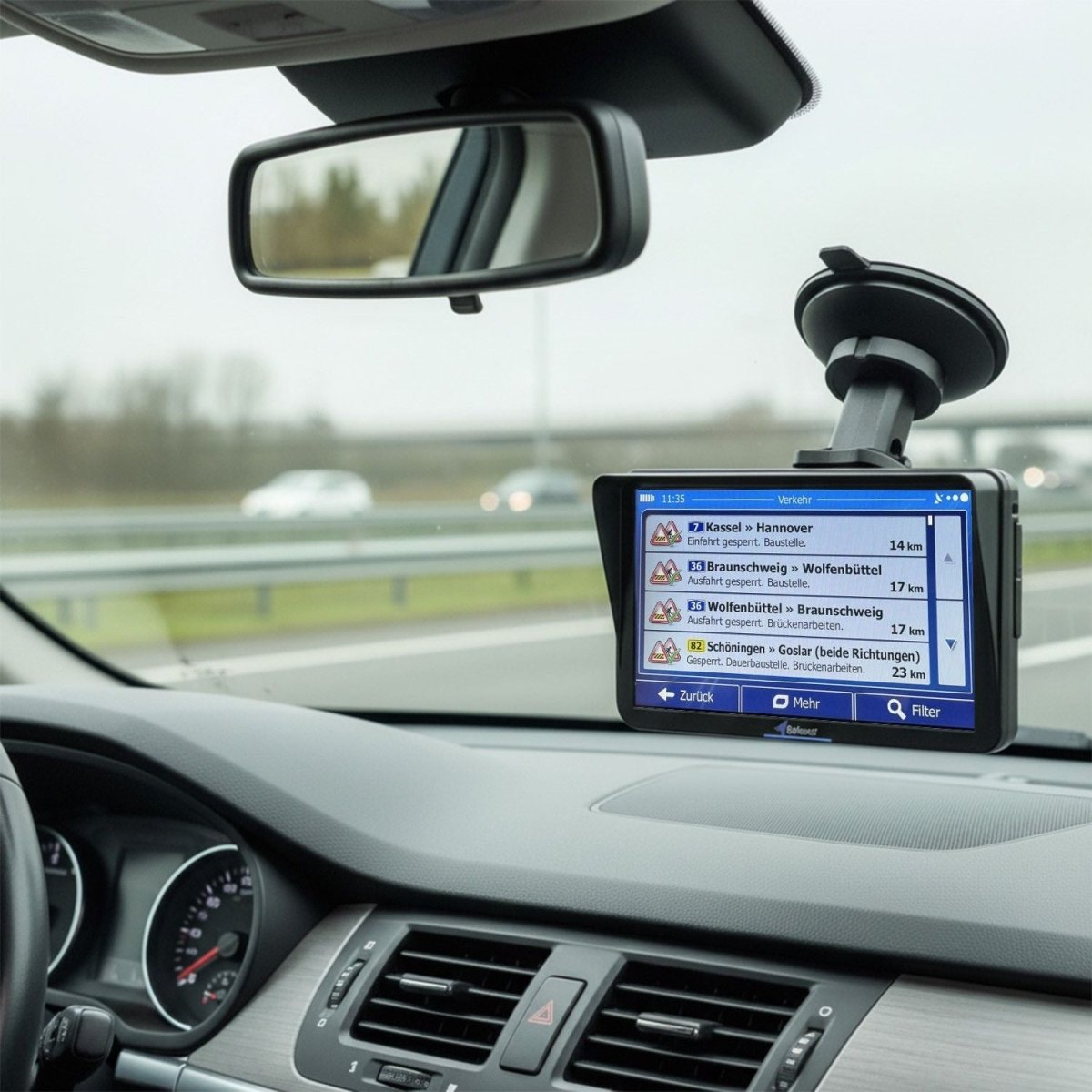 Elebest 9 Zoll Navi mit Fahrspurassistent und großem Display