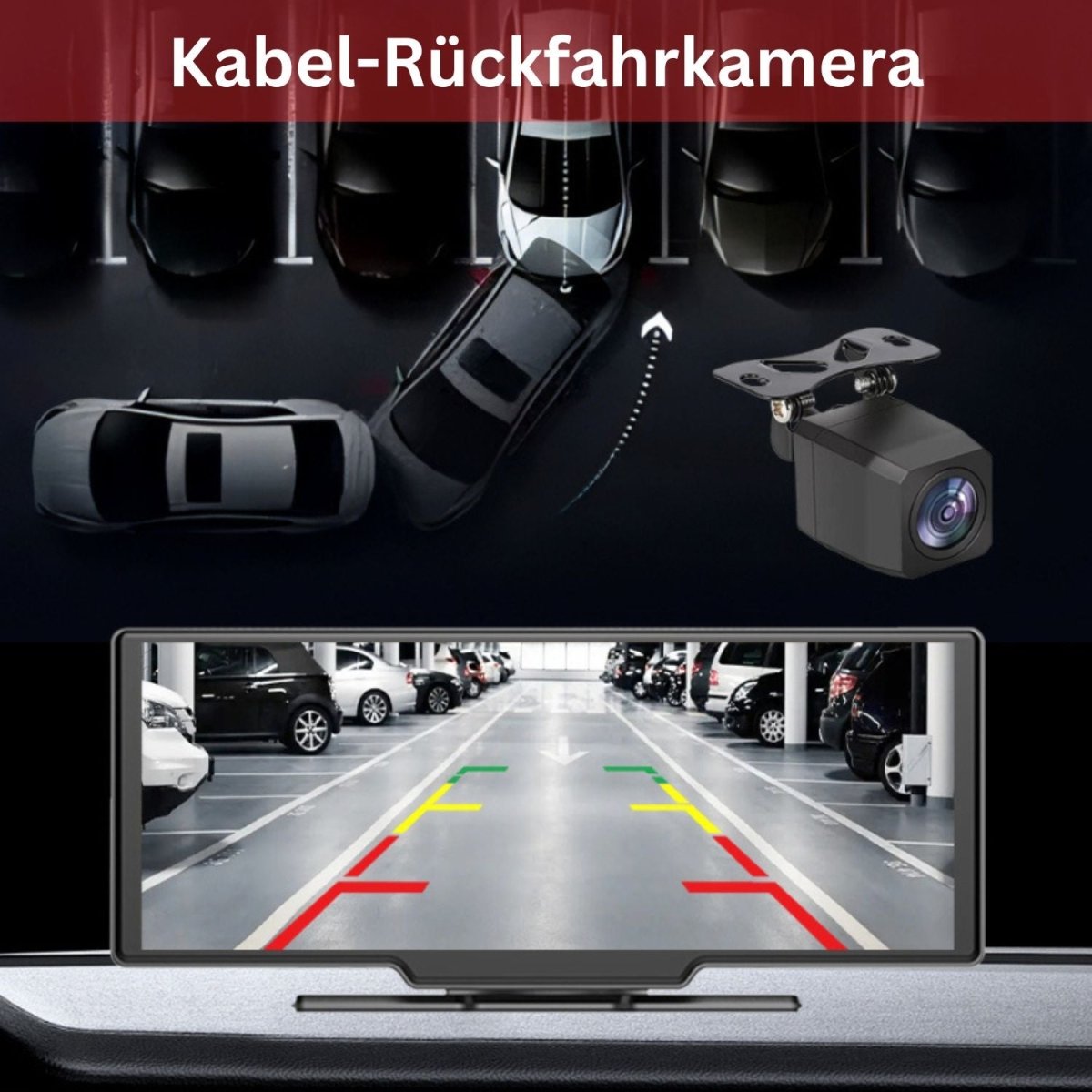 Elebest CarPlay 1026 10,26 Zoll Navi mit DVR-Dashcam