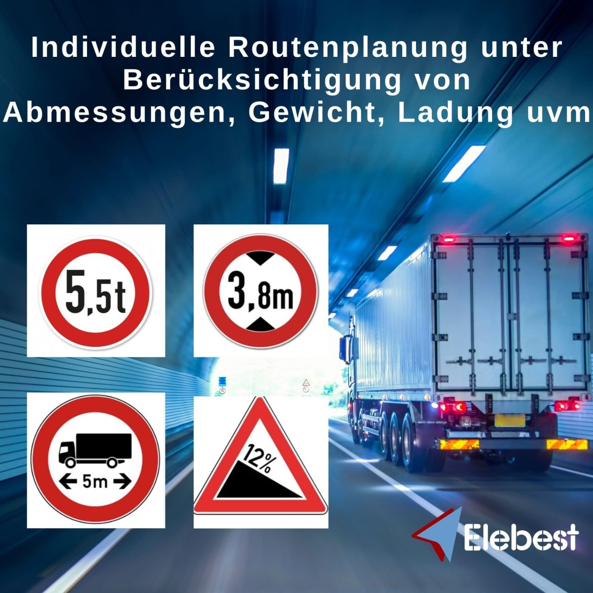 Elebest City 70 7 Zoll Touchscreen mit übersichtlicher Kartenansicht