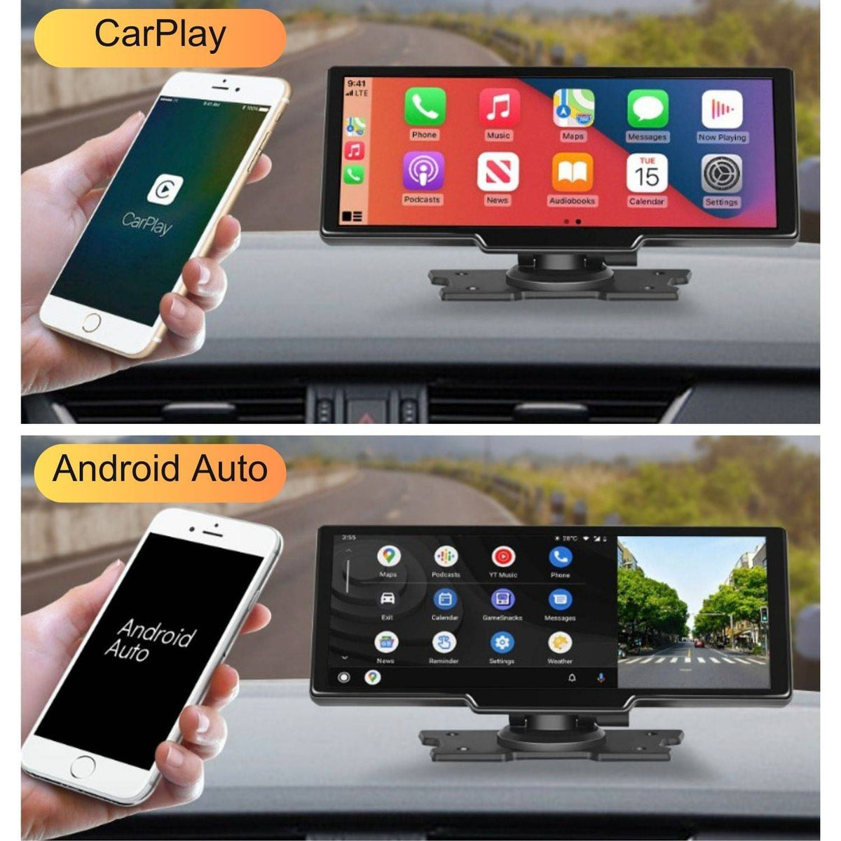 Elebest CarPlay 1026 mit großem Widescreen-Touchscreen