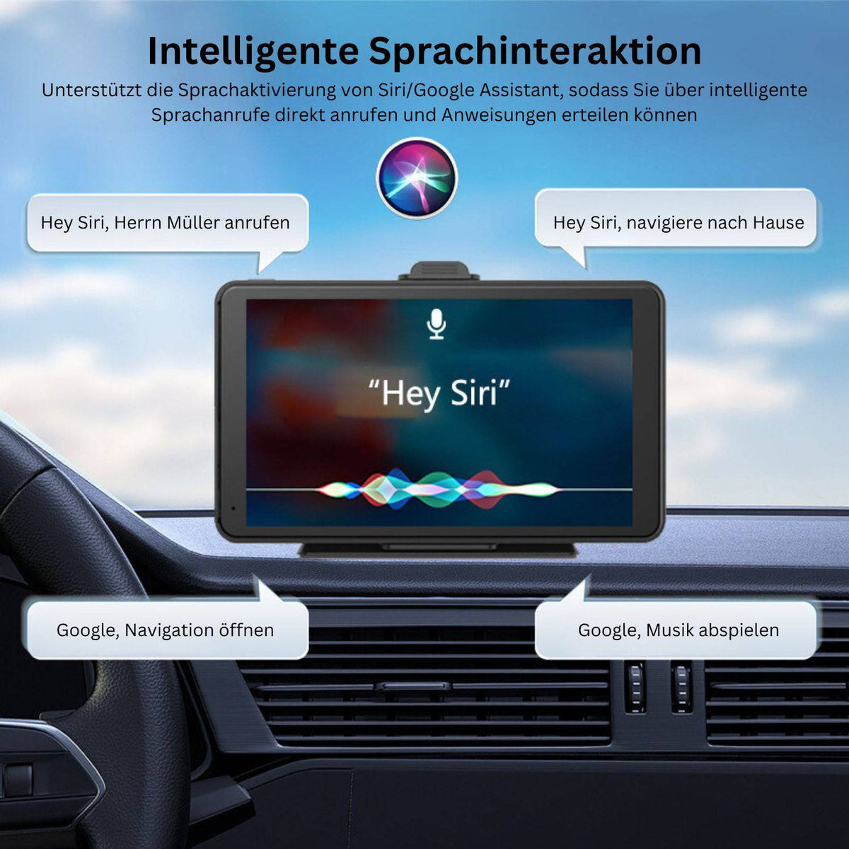 Elebest CarPlay Navi mit Apple CarPlay und Android Auto