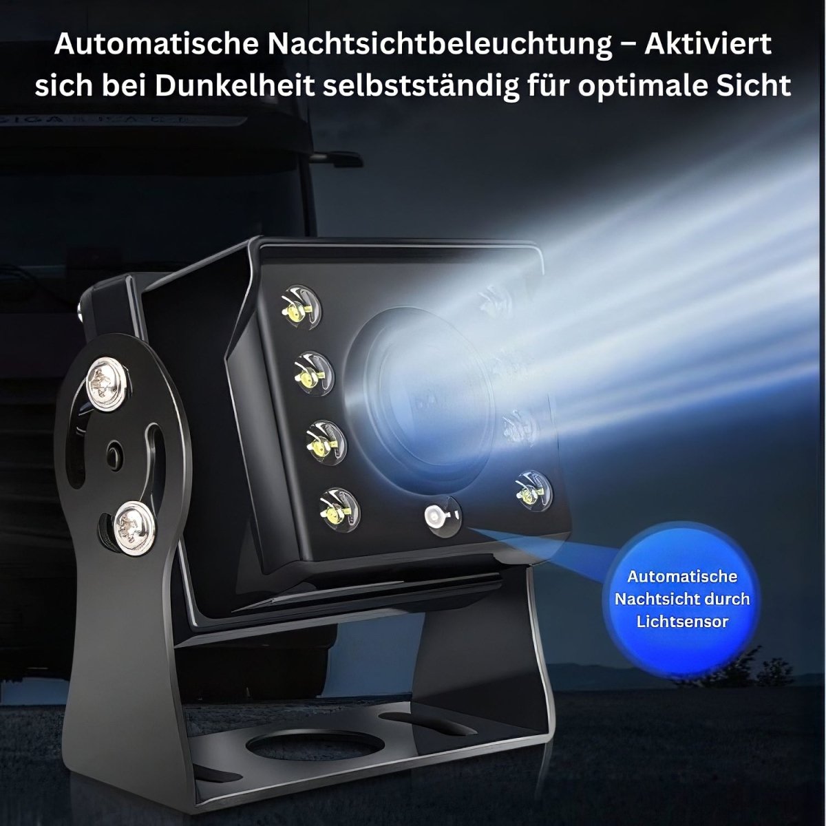 Elebest kabelgebundene Rückfahrkamera mit 10 m Kabel, IP67 und 170 Grad Winkel