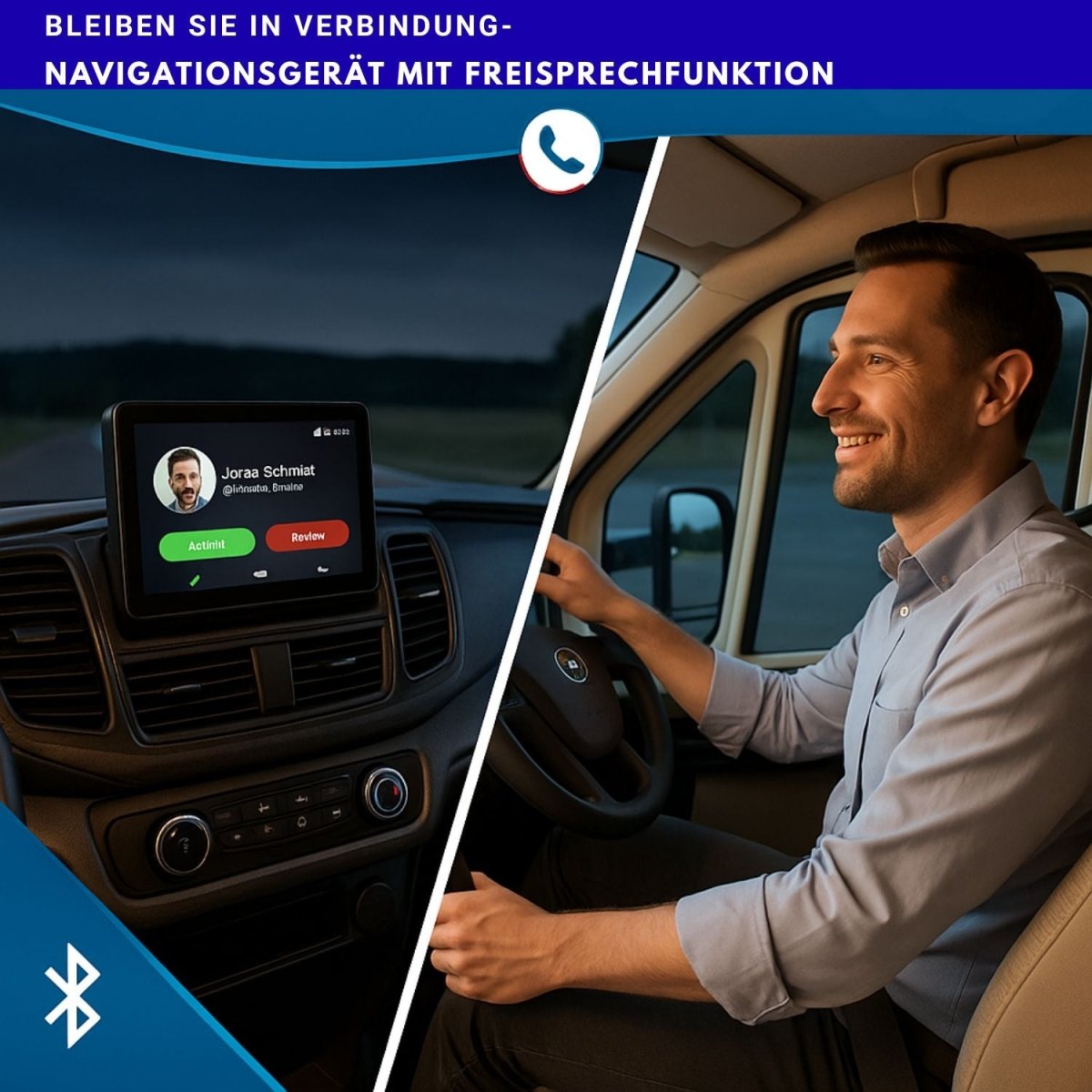 Elebest Kompakt W525 5 Zoll Navigationsgerät mit großem Touchscreen