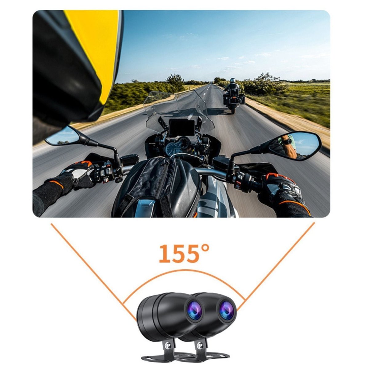 Elebest M10 Pro Motorrad-Kamera mit Aufnahme in HD