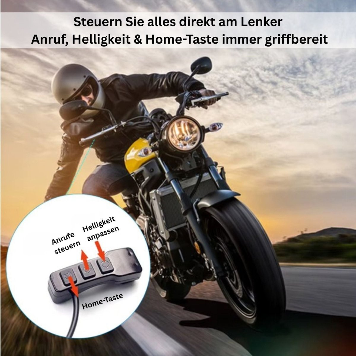 Elebest ProCam 200X 5,5 Zoll Display mit integrierter Kamera fürs Motorrad