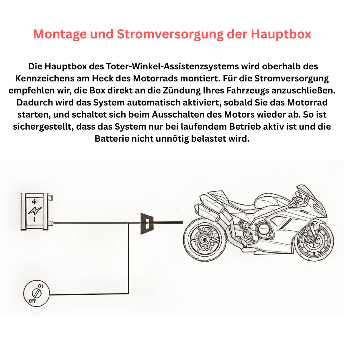 Elebest Toter-Winkel-Sensor mit optischer Warnanzeige