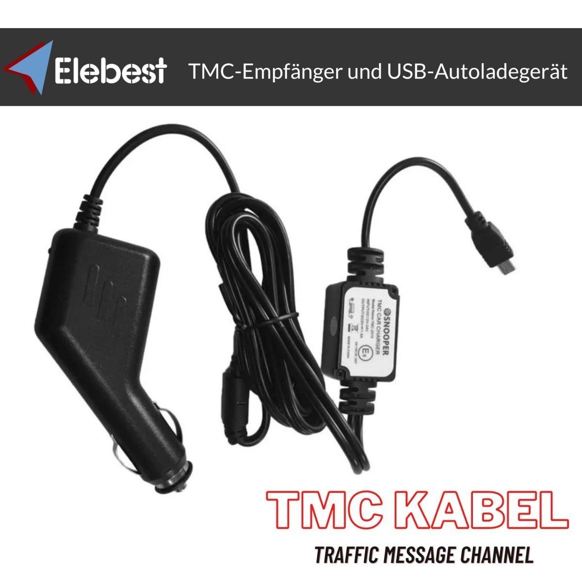 Elebest 80KT 7 Zoll Navi mit Rückfahrkamera und TMC für Wohnmobil und Pkw