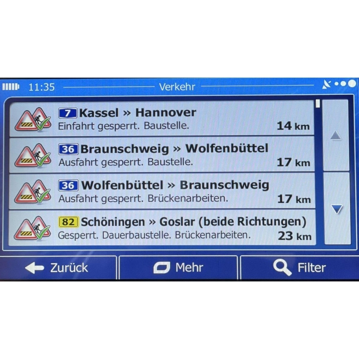 Elebest 80KT 7 Zoll Navigationsgerät mit TMC-Verkehrsfunk